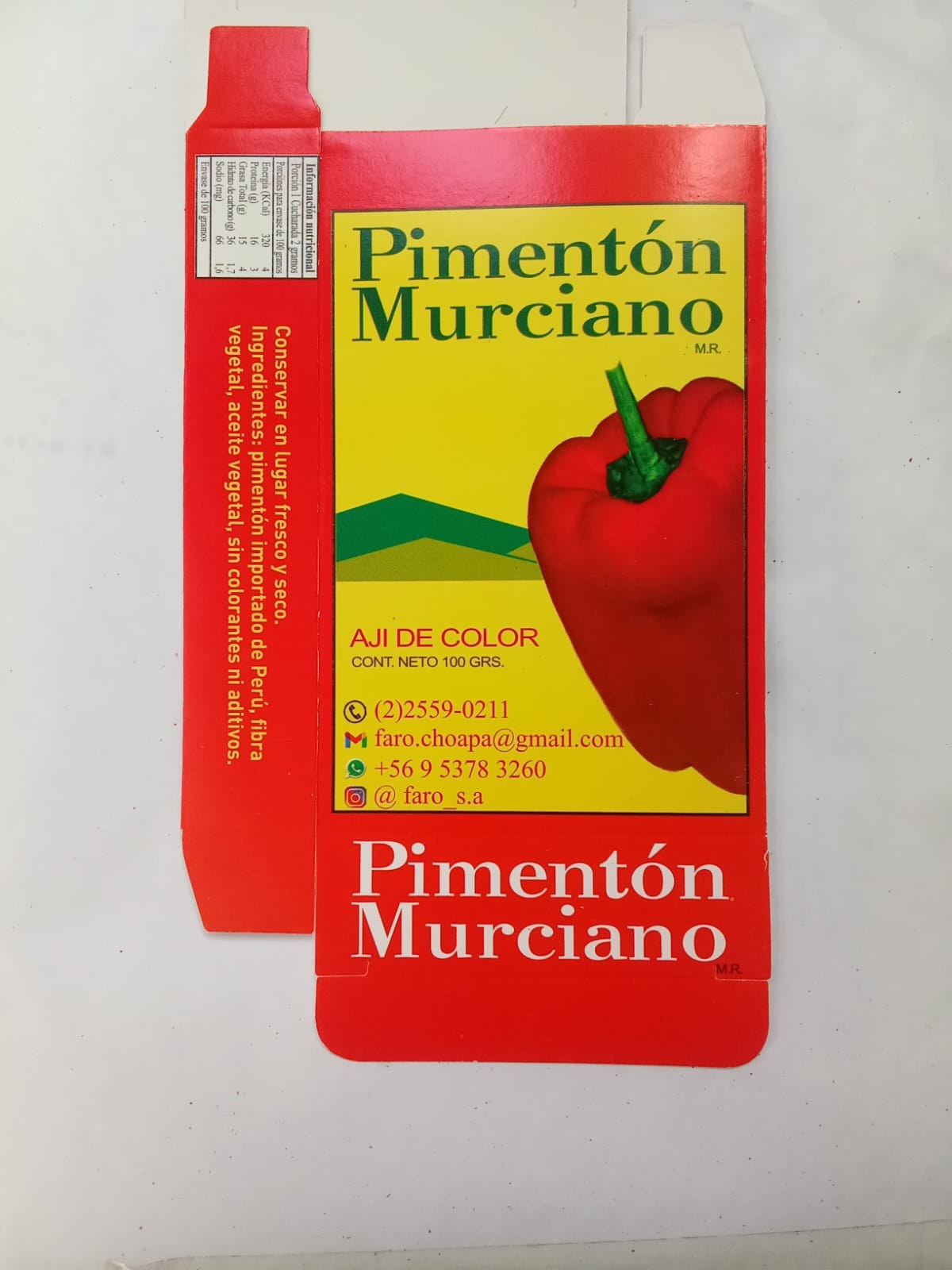 Pimentón Tipo Murciano, otra vista